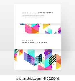 Geometric background Template for covers, flyers, banners, posters and placards, may be used for presentations and book covers, EPS10 vector illustration