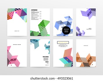 Geometric background Template for covers, flyers, banners, posters and placards, may be used for presentations and book covers, EPS10 vector illustration