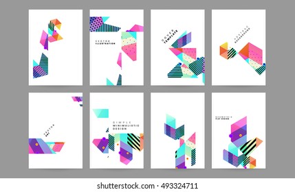 Geometric background Template for covers, flyers, banners, posters and placards, may be used for presentations and book covers, EPS10 vector illustration