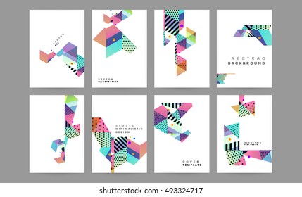 Plantilla de fondo geométrico para cubiertas, volantes, pancartas, carteles y carteles, puede utilizarse para presentaciones y portadas de libros, ilustración vectorial EPS10