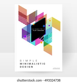 Geometric background Template for covers, flyers, banners, posters and placards, may be used for presentations and book covers, EPS10 vector illustration