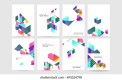 Geometric background Template for covers, flyers, banners, posters and placards, may be used for presentations and book covers, EPS10 vector illustration