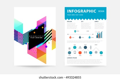 Geometric background Template for covers, flyers, banners, posters and placards, may be used for presentations and book covers, EPS10 vector illustration