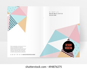 Geometric background Template for covers, flyers, banners, posters and placards, may be used for presentations and book covers, EPS10 vector illustration
