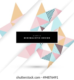 Geometric background Template for covers, flyers, banners, posters and placards, may be used for presentations and book covers, EPS10 vector illustration