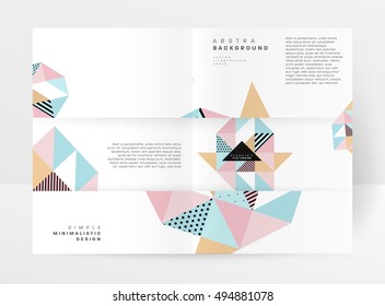 Geometrischer Hintergrund Vorlage für Cover, Flyer, Banner, Poster und Plakate, kann für Präsentationen und Buchumschläge, EPS10 Vektorgrafik, verwendet werden