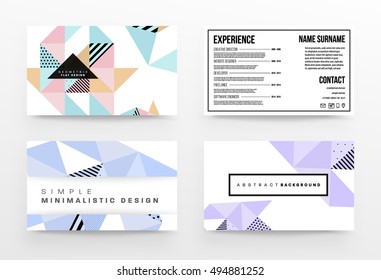 Plantilla de fondo geométrico para cubiertas, volantes, pancartas, carteles y carteles, puede utilizarse para presentaciones y portadas de libros, ilustración vectorial EPS10