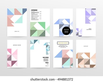Geometric background Template for covers, flyers, banners, posters and placards, may be used for presentations and book covers, EPS10 vector illustration