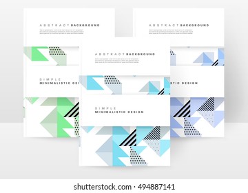 Modelo geométrico para capas, folhetos, banners, cartazes e cartazes, pode ser usado para apresentações e capas de livros, ilustração vetorial EPS10