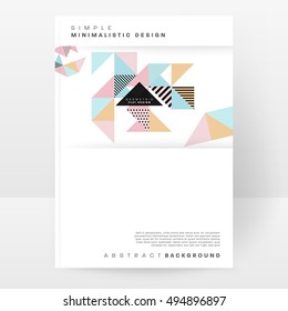 Geometric background Template for covers, flyers, banners, posters and placards, may be used for presentations and book covers, EPS10 vector illustration