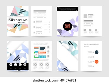 Geometric background Template for covers, flyers, banners, posters and placards, may be used for presentations and book covers, EPS10 vector illustration