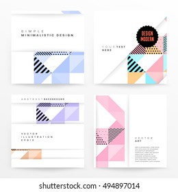 Geometric background Template for covers, flyers, banners, posters and placards, may be used for presentations and book covers, EPS10 vector illustration