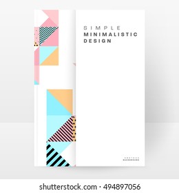 Plantilla de fondo geométrico para cubiertas, volantes, pancartas, carteles y carteles, puede utilizarse para presentaciones y portadas de libros, ilustración vectorial EPS10