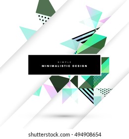 Plantilla de fondo geométrico para cubiertas, volantes, pancartas, carteles y carteles, puede utilizarse para presentaciones y portadas de libros, ilustración vectorial EPS10