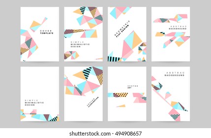Plantilla de fondo geométrico para cubiertas, volantes, pancartas, carteles y carteles, puede utilizarse para presentaciones y portadas de libros, ilustración vectorial EPS10