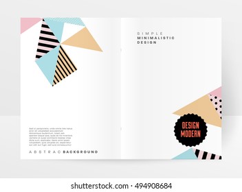 Geometric background Template for covers, flyers, banners, posters and placards, may be used for presentations and book covers, EPS10 vector illustration