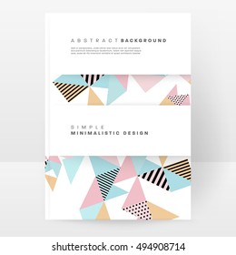 Geometric background Template for covers, flyers, banners, posters and placards, may be used for presentations and book covers, EPS10 vector illustration