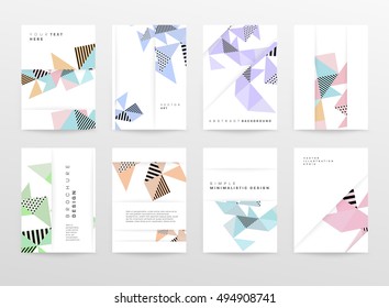 Geometric background Template for covers, flyers, banners, posters and placards, may be used for presentations and book covers, EPS10 vector illustration