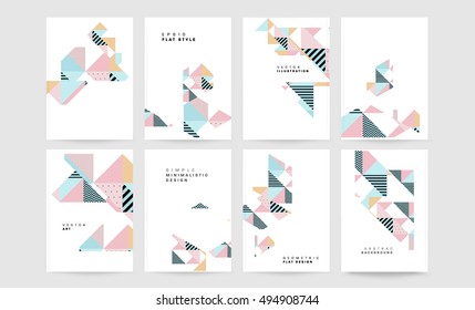 Plantilla de fondo geométrico para cubiertas, volantes, pancartas, carteles y carteles, puede utilizarse para presentaciones y portadas de libros, ilustración vectorial EPS10