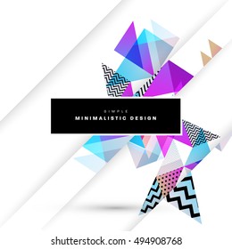 Geometric background Template for covers, flyers, banners, posters and placards, may be used for presentations and book covers, EPS10 vector illustration