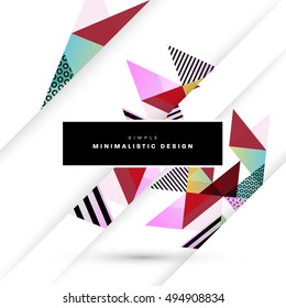 Geometrischer Hintergrund Vorlage für Cover, Flyer, Banner, Poster und Plakate, kann für Präsentationen und Buchumschläge, EPS10 Vektorgrafik, verwendet werden