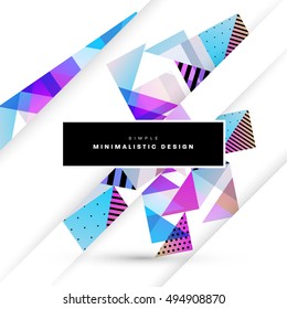 Geometric background Template for covers, flyers, banners, posters and placards, may be used for presentations and book covers, EPS10 vector illustration