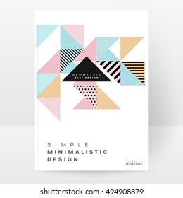 Plantilla de fondo geométrico para cubiertas, volantes, pancartas, carteles y carteles, puede utilizarse para presentaciones y portadas de libros, ilustración vectorial EPS10