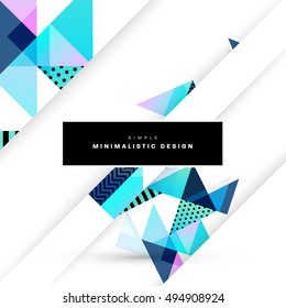 Geometric background Template for covers, flyers, banners, posters and placards, may be used for presentations and book covers, EPS10 vector illustration