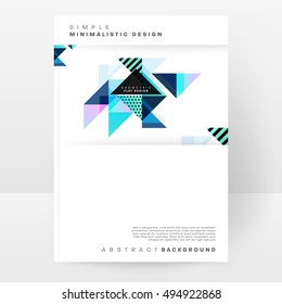 Geometric background Template for covers, flyers, banners, posters and placards, may be used for presentations and book covers, EPS10 vector illustration
