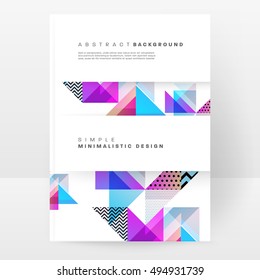 Geometric background Template for covers, flyers, banners, posters and placards, may be used for presentations and book covers, EPS10 vector illustration
