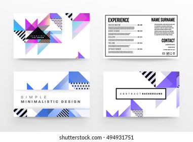 Plantilla de fondo geométrico para cubiertas, volantes, pancartas, carteles y carteles, puede utilizarse para presentaciones y portadas de libros, ilustración vectorial EPS10