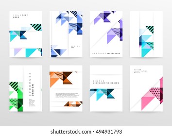 Plantilla de fondo geométrico para cubiertas, volantes, pancartas, carteles y carteles, puede utilizarse para presentaciones y portadas de libros, ilustración vectorial EPS10