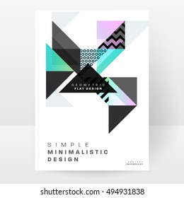 Geometric background Template for covers, flyers, banners, posters and placards, may be used for presentations and book covers, EPS10 vector illustration