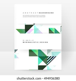 Plantilla de fondo geométrico para cubiertas, volantes, pancartas, carteles y carteles, puede utilizarse para presentaciones y portadas de libros, ilustración vectorial EPS10