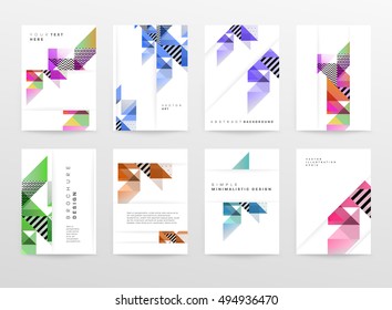 Geometric background Template for covers, flyers, banners, posters and placards, may be used for presentations and book covers, EPS10 vector illustration