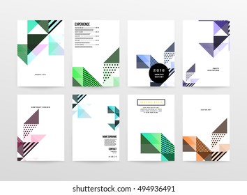 Geometric background Template for covers, flyers, banners, posters and placards, may be used for presentations and book covers, EPS10 vector illustration