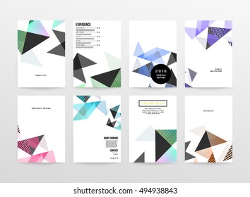 Geometric background Template for covers, flyers, banners, posters and placards, may be used for presentations and book covers, EPS10 vector illustration