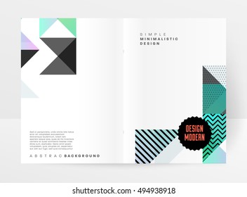 Geometrischer Hintergrund Vorlage für Cover, Flyer, Banner, Poster und Plakate, kann für Präsentationen und Buchumschläge, EPS10 Vektorgrafik, verwendet werden