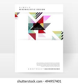 Geometric background Template for covers, flyers, banners, posters and placards, may be used for presentations and book covers, EPS10 vector illustration