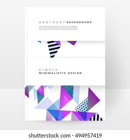 Geometric background Template for covers, flyers, banners, posters and placards, may be used for presentations and book covers, EPS10 vector illustration