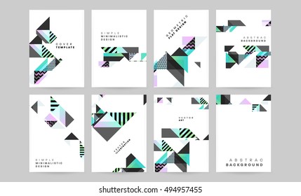 Plantilla de fondo geométrico para cubiertas, volantes, pancartas, carteles y carteles, puede utilizarse para presentaciones y portadas de libros, ilustración vectorial EPS10
