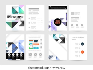 Geometric background Template for covers, flyers, banners, posters and placards, may be used for presentations and book covers, EPS10 vector illustration