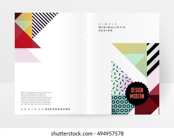 Plantilla de fondo geométrico para cubiertas, volantes, pancartas, carteles y carteles, puede utilizarse para presentaciones y portadas de libros, ilustración vectorial EPS10