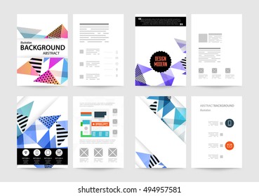 Geometric background Template for covers, flyers, banners, posters and placards, may be used for presentations and book covers, EPS10 vector illustration