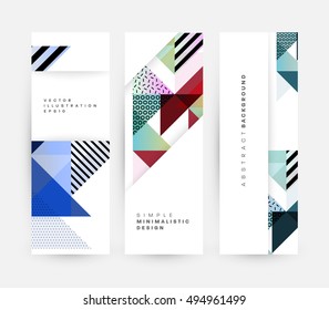 Geometric background Template for covers, flyers, banners, posters and placards, may be used for presentations and book covers, EPS10 vector illustration