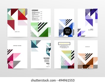 Geometric background Template for covers, flyers, banners, posters and placards, may be used for presentations and book covers, EPS10 vector illustration
