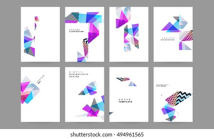 Geometric background Template for covers, flyers, banners, posters and placards, may be used for presentations and book covers, EPS10 vector illustration