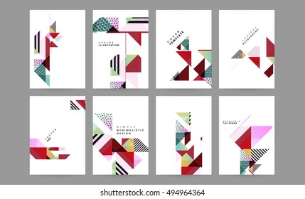 Plantilla de fondo geométrico para cubiertas, volantes, pancartas, carteles y carteles, puede utilizarse para presentaciones y portadas de libros, ilustración vectorial EPS10