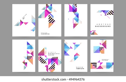 Plantilla de fondo geométrico para cubiertas, volantes, pancartas, carteles y carteles, puede utilizarse para presentaciones y portadas de libros, ilustración vectorial EPS10