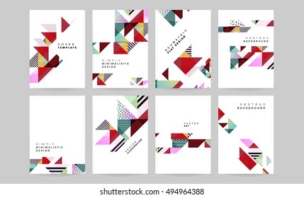 Plantilla de fondo geométrico para cubiertas, volantes, pancartas, carteles y carteles, puede utilizarse para presentaciones y portadas de libros, ilustración vectorial EPS10